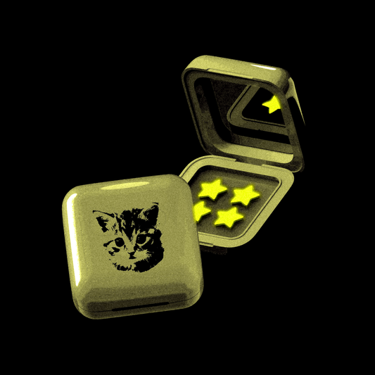 Doom Stars™ 60 Hydrocolloid Star Patches + Meow Case™ [YELLOW]